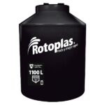 Tanque de Agua Rotoplas 1100L Negro + Accesorios